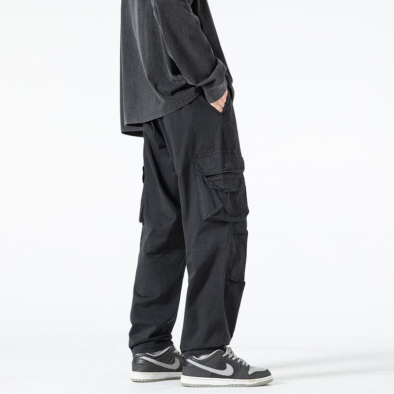 New Overalls, Loose Men's Pants, Wide-leg Pants, Men's Tall Straight Pants, Men's Trendy Casual Pants, Men's Clothing