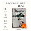 2D Flat 1pc Vintage Yuengling Metal Tin Sign - Classic American Brewery Art with Old-School Aircraft & Lager, Retro Wall Decor