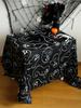 Halloween Placemat Bat Lace Table Runner Cobweb Tablecloth Gothic Tabletop Decor Kitchen Dining Decor Home Party Decorations