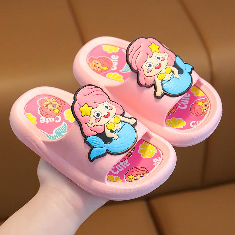 

Anti-slip Thick-soled Girls Slippers for Indoor Use. Cute Girls Cool Shoes. 36-37 рожевий