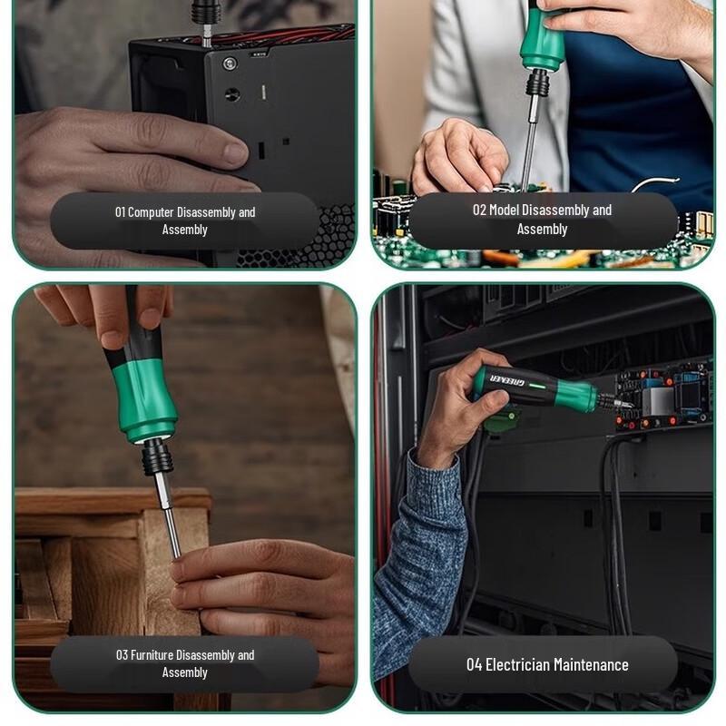 Kit de Destornillador Eléctrico Inalámbrico Lülin 3.6V Enchufe CN (adaptador incluido)