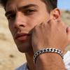 Stainless Steel Cuban Chain Bracelet For Men Punk Hand Chain Male Jewelry Accessories