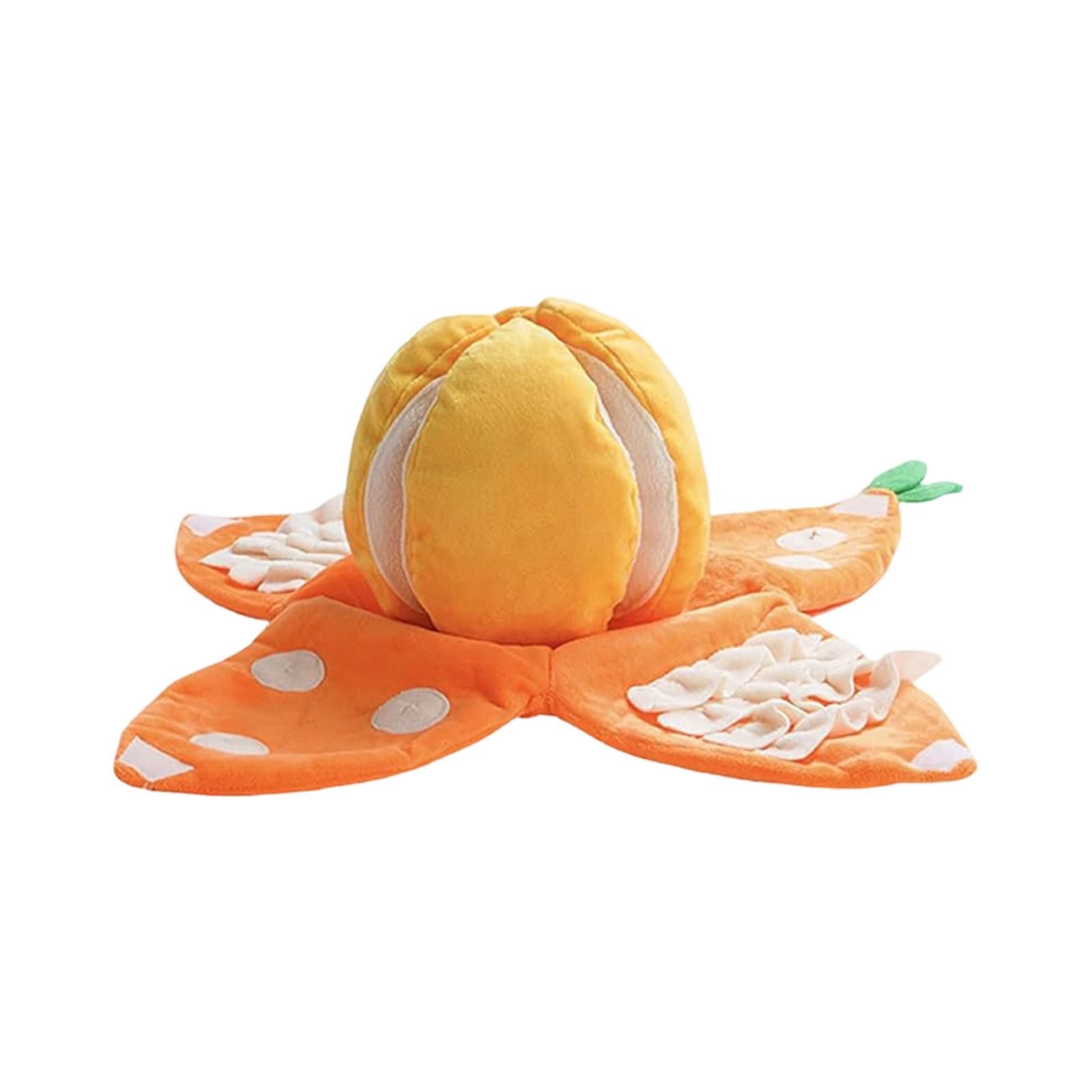 The Plush  Toy For Dog Contains Rattle Paper One Size оранжевый