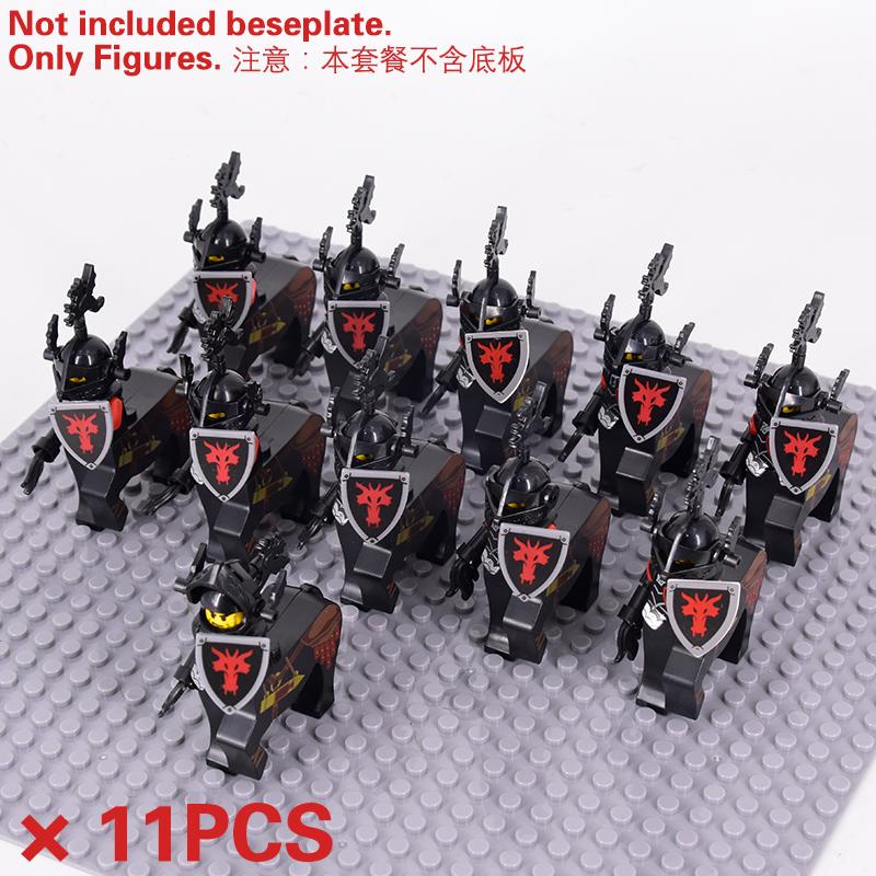 MOC Medieval Skeleton Centaurs Knights mini Action Figures Building Blocks Roman Horse Army Soldiers Bricks Toy kids XMAS Gifts