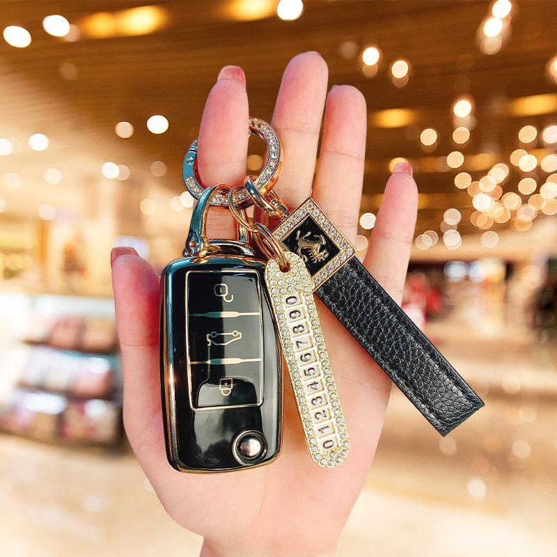 Použiteľný kryt kľúča Volkswagen Langyi Suiteng Bora škrupina Santana polo Lingdu pracka Golf Tiguan taška