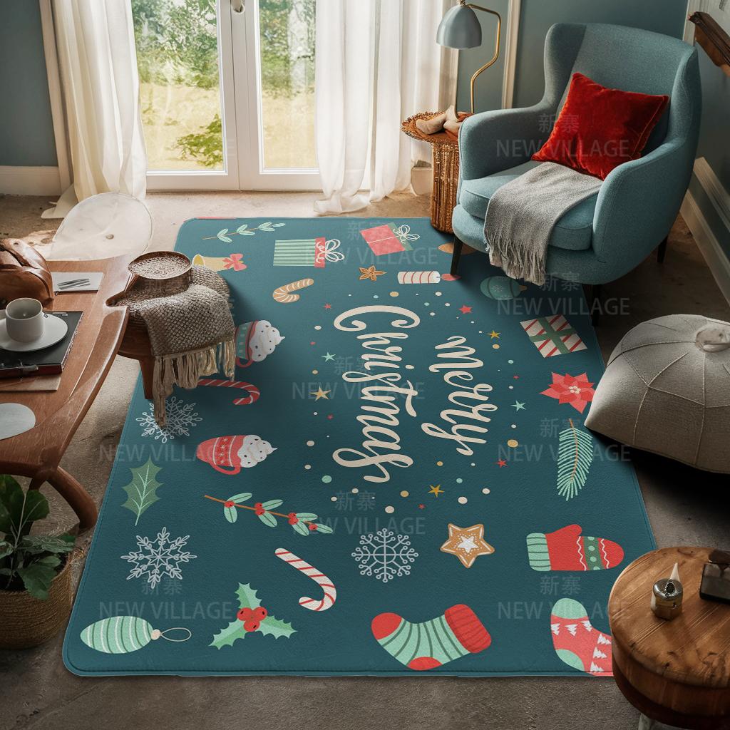 Koberec ke vchodu do domu Rohožka ke dveřím do domu Obývací pokoj Vana Koupelna Protiskluzové koberce s absorpcí vody vana Veselé Vánoce zima