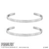 Snoopy Bangle Set of 2 PEANUTS Hypoallergenic Surgical Stainless Steel Rainbow Cloud Sunglasses Basking In the Sun Silver Silver Jewelry Anniversary