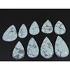 364Cts. Natural Howlite Pear Shape Cabachon Loose Gemstone 09 Pcs Lot C-2545