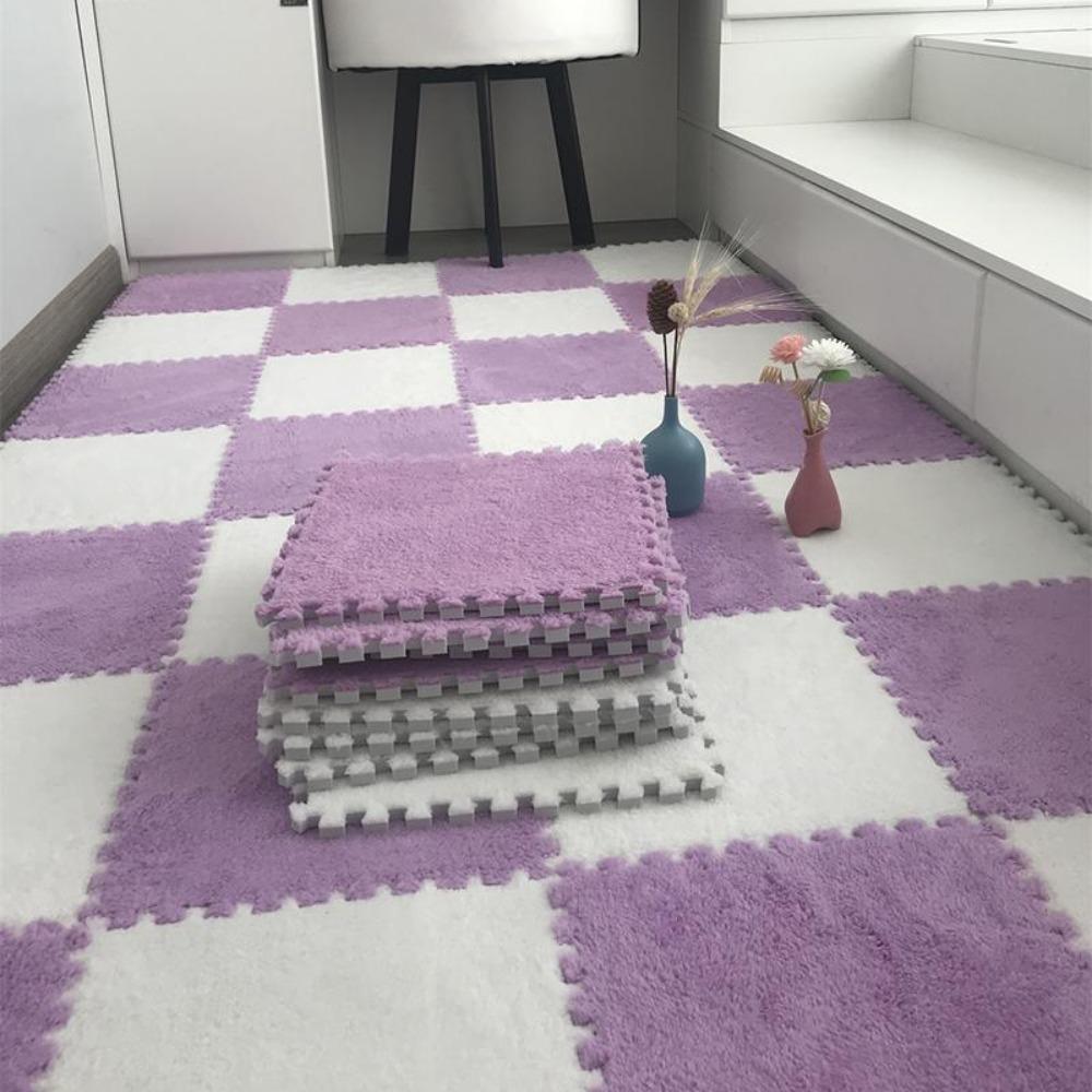 

20 шт. Стыковочный коврик в стиле инс, ковер для комнаты, спальни, прикроватный коврик для детской, устойчивый к пятнам, для гостиной, напольный коврик 30*30 см 20pcs