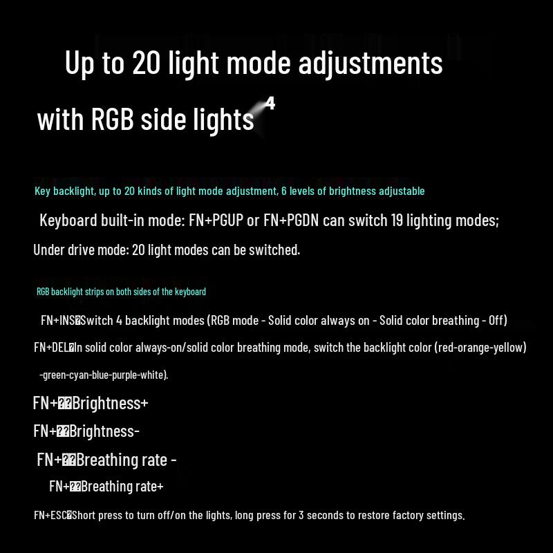 Rapoo V500PRO 104-Key Wired Mechanical Keyboard