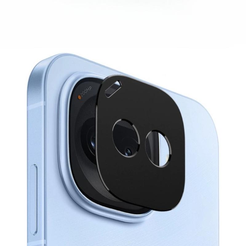 For Vivo iQOO 15R Z11 Turbo Rear Camera Lens Cover Case for iQOO15R Z11Turbo Aluminum Alloy Metal Camera Protector Ring Film For Vivo iQOO 15R чёрный