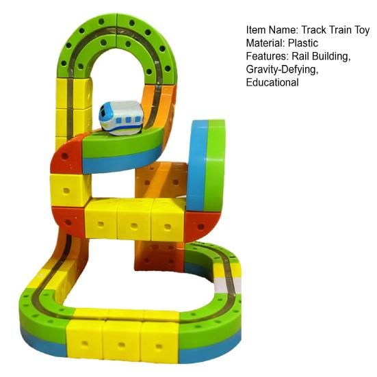 1 Set Magnetic Track Train Toy Kit Kids DIY Rail Building Gravity-Defying Electric Train Toy