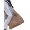 Women's Large Summer Seaside Vacation Tote - Woven Single Shoulder Bag for Commute and Fashion
