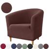 Elastic Club Chair Covers Stretch Jacquard Club Sofa Covers Single Tub Armchair Couch Slipcovers for Bar Counter Living Room