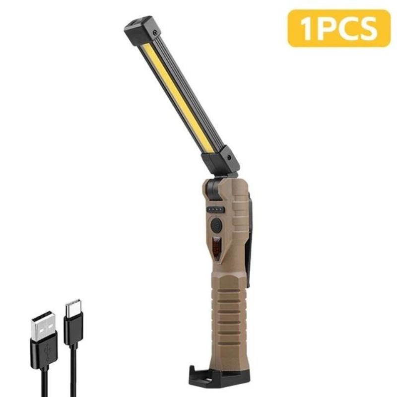 New Portable COB LED Flashlight With Magnetic Rechargeable Work Light Tent Hook Up Hanging Camping Search Lights Emergency Lamp