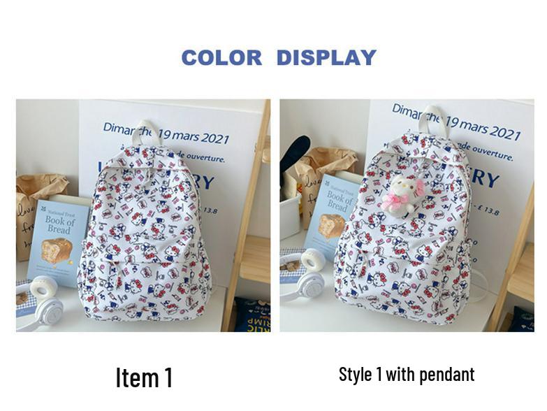Lekki plecak Hello Kitty dla dziewcząt ze szkół podstawowych i średnich