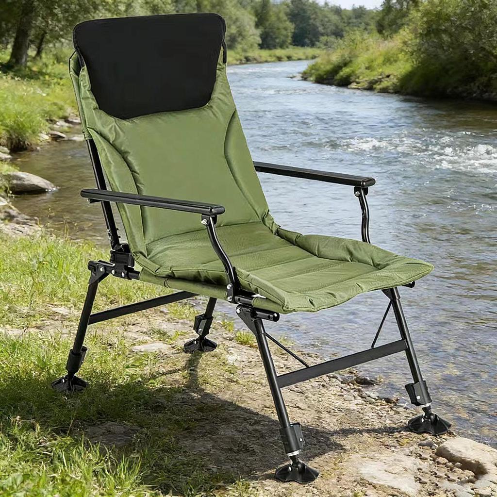YX European-Style Multifunctional Folding Fishing Chair – Widened & Thickened for Leisure