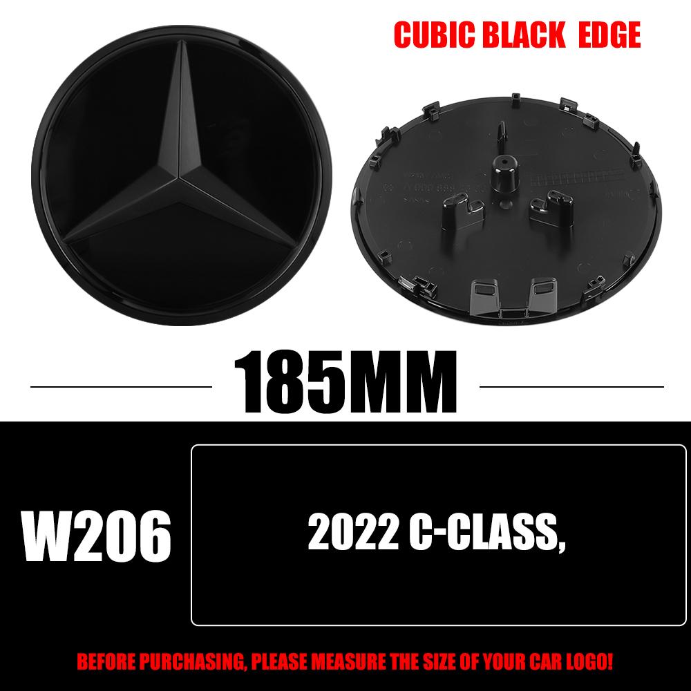 3D ABS Car Emblem Front Grille Badge Replacement Decoration Cover For Mercedes Benz Auto Modification Accessories
