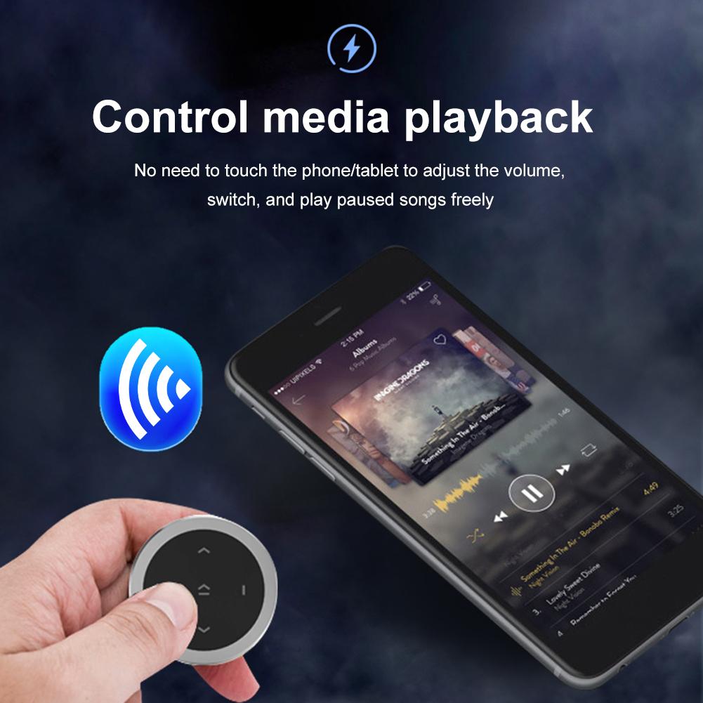 Remote Control IP67 Waterproof Wireless Music Player Controller Bluetooth-compatible with Bracket for IOS Android Phone