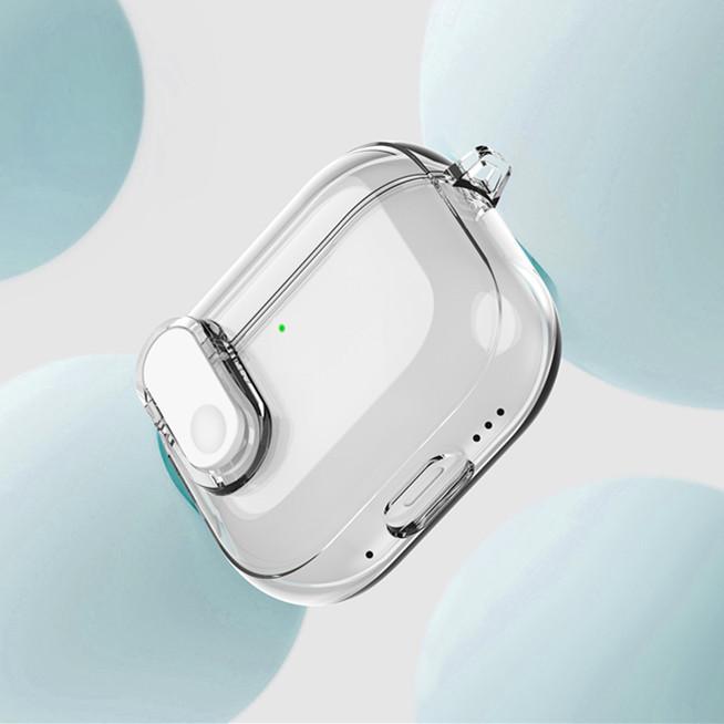 Applicable To airpodsPro1 Apple 1/1 Bluetooth Protective Case with Switch Lock Transparent TPU Anti-drop Earphone Case