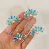 1pc Diamond Stickers Colorful Diamond Blue Princess Forehead Stickers Festive Performances, Body Art Embellishments, DIY Journals, Exquisite Gifts