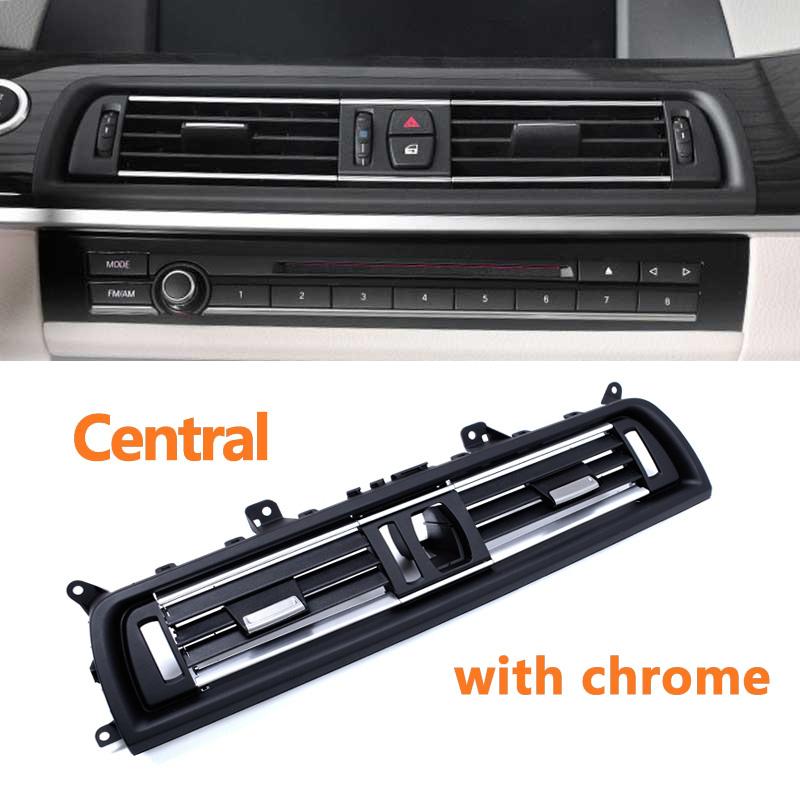 LHD RHD Front Central Left Right Rear AC Conditioner Chromed Air Vent Grille Outlet Panel For BMW 5 Series F10 F11 2010-2017 4YHD