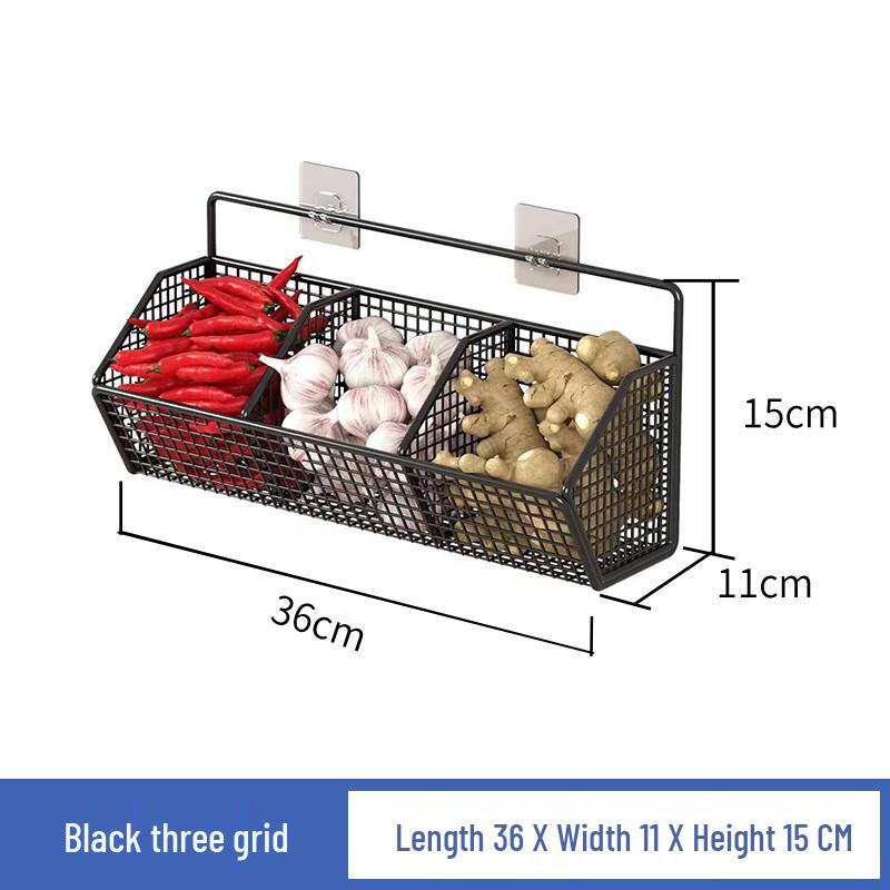 MDNG Punch-Free Wall-Mounted Kitchen Storage Basket