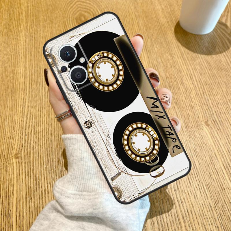 Art Cassette Tape Design Funda For OPPO Reno 12F 11F 13F 14F 8T 8 Lite 10 11 12 13 14 OPPO Find X8 X6 X5 X9 Pro Case