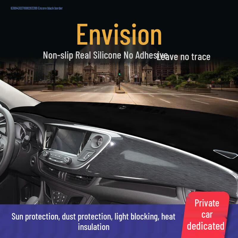 Compatible Sunshade Anti-Glare Mat for Buick Envision, Verano, LaCrosse, and Excelle Front Dashboards