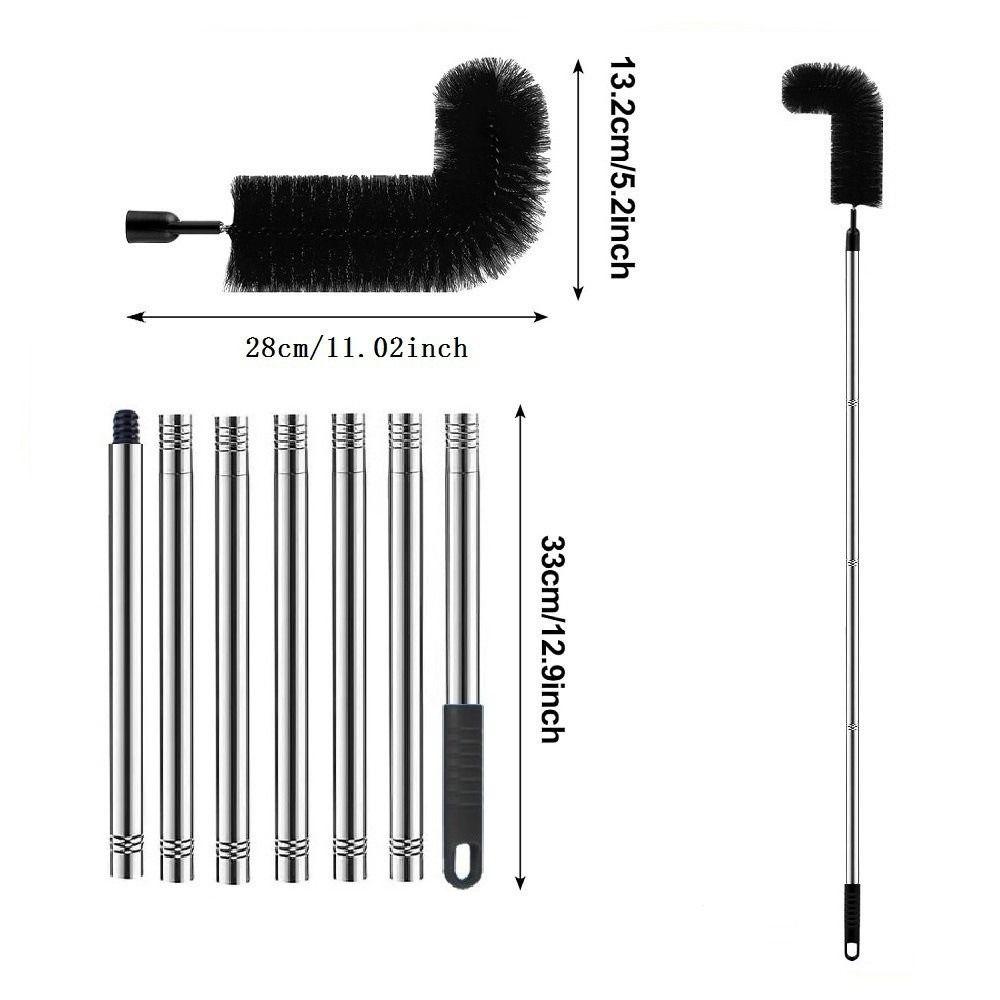 Bendable Head Roof Gutter Cleaner Extendable Balcony Gutter Brush  Roof Maintenance