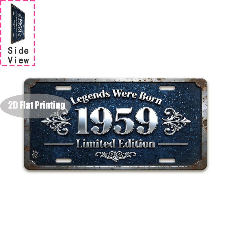 Vintage City Year Landscape Print Metal License Plate Sign Retro D Flat Printed Tin Plaque Wall Decor for Home Bar