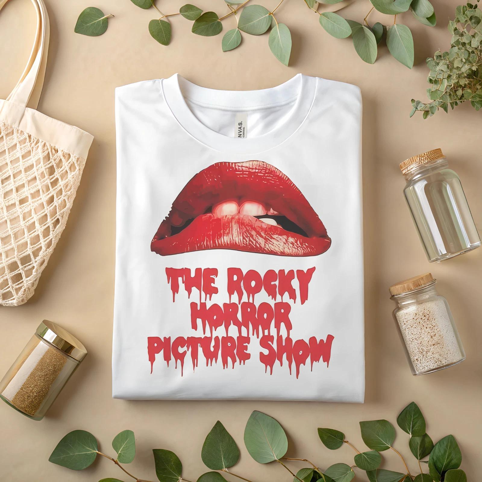 

Rocky Horror Picture Show Shirt – Red Lips Horror Movie Graphic Tee A373 3XL