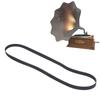 2pcs EPDM Turntable Drive Belt Black Phonograph Turntable Belt Record Player Belt  For Phonograph