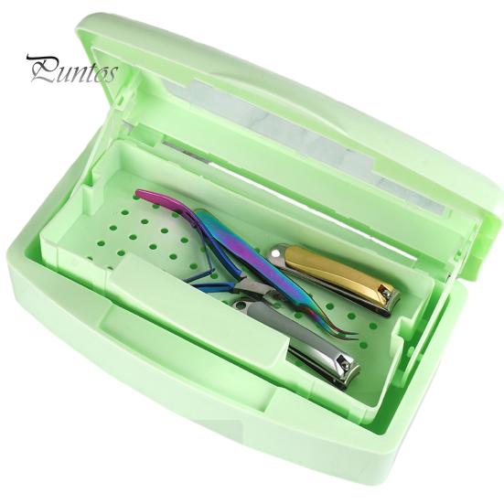 Nail Tool Sterilization Box Filter Transparent Cover Versatile Sturdy Long Lifespan Sterilization Case for Clean Safe Manicures