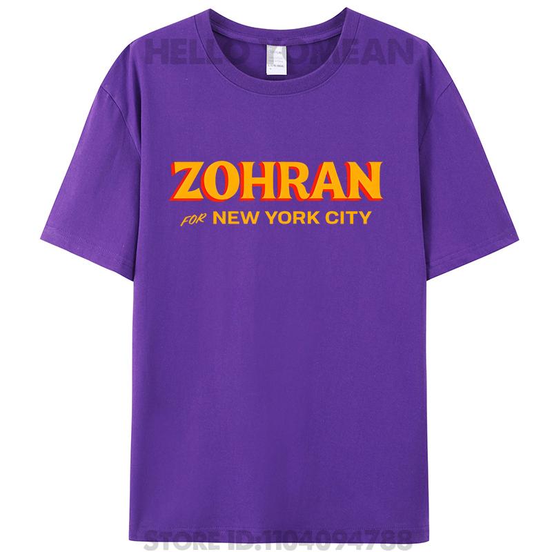 Zohran Mamdani Für Bürgermeisterwahl New York City 2025 Damen Herren Baumwoll-T-Shirt Grafik-T-Shirt Tops