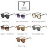  New Fashion Oval Rivets Women Sunglasses Retro Gradient Shades UV400 Men Punk Sun Glasses