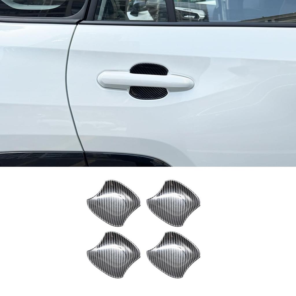 MEKOMEKO RAV4 50 Series Door Handle Protector Cover Door Knob Protector Sticker Bowl Cover Garnish Door Handle Scratch Prevention Garnish Exterior