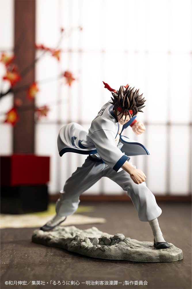 Kotobukiya TV Anime Kenshin Swordsman Romantic ARTFX J Sanosuke Sagara Scale PVC Painted Finished Figure "Rurouni -Meiji Story" 1/8