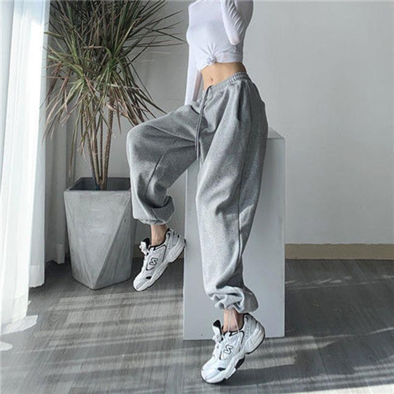 Women's High Waist Jogger Pants Loose Wide Leg Casual Sport Sweatpants For Spring Autumn