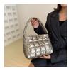 New Fashion Plaid Quilted Faux Leather Tote Bag for Women Large Capacity Handbag Double Handle Shoulder Purse