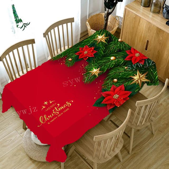 Vánoční ubrus Voděodolný ubrus na konferenční stolek Ubrus Červený kulatý Ubrus v pastoračním stylu Čtvercový ubrus