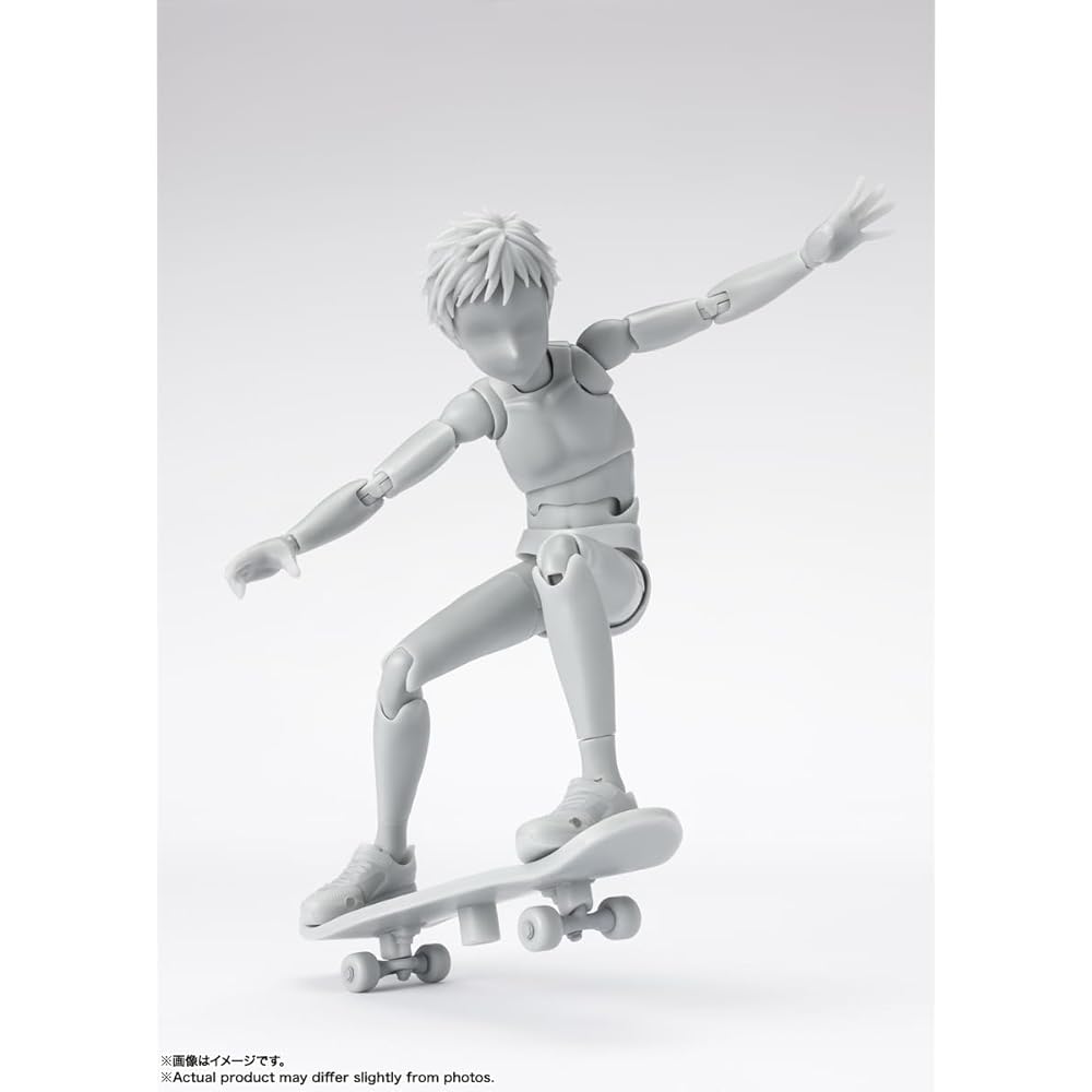 TAMASHII NATIONS S.H. Figuarts Body-kun School Life Edition DX Set Gray Color 135mm PVC ABS Action Figure