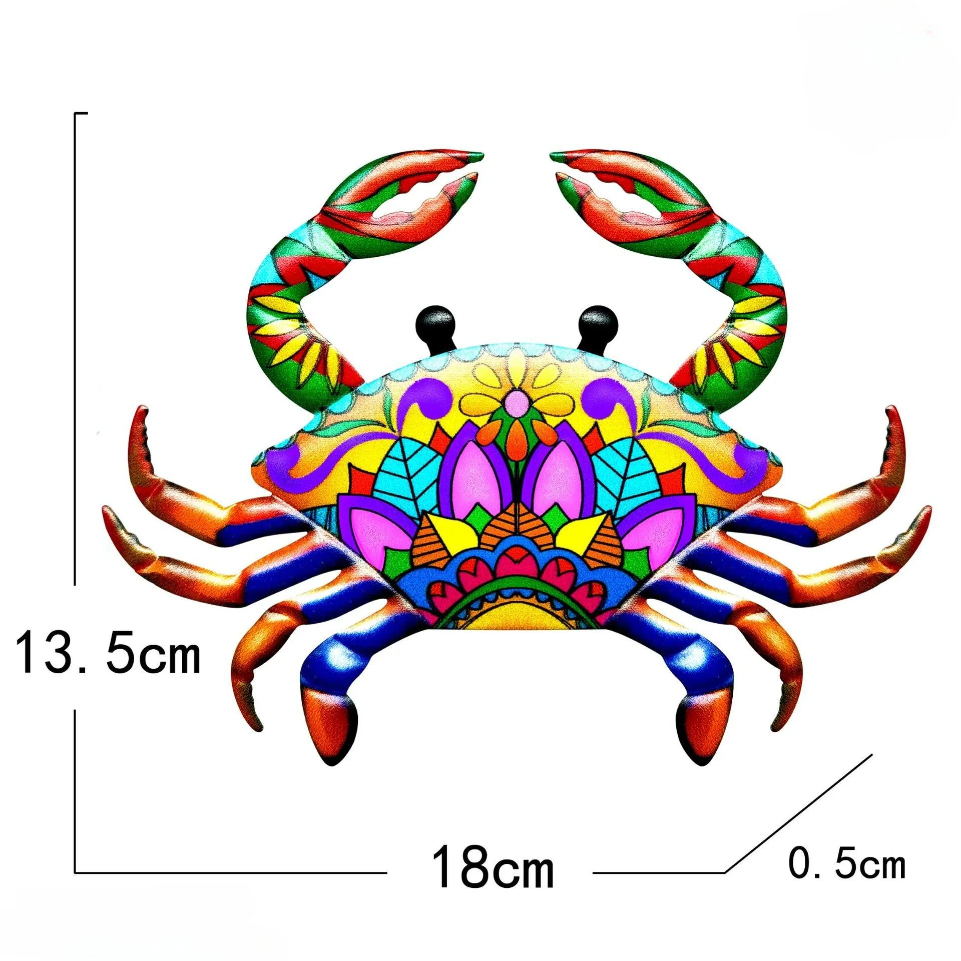 

Поделки Железное искусство Художественное произведение Статуя Скульптура Металлическая стена с крабом Настенное украшение Садовое украшение Украшение для дома В помещении На улице жёлтый