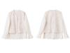Spring 2025 New Chinese Cotton-Linen Jacquard Vest and Lace Blouse Two-Piece Set