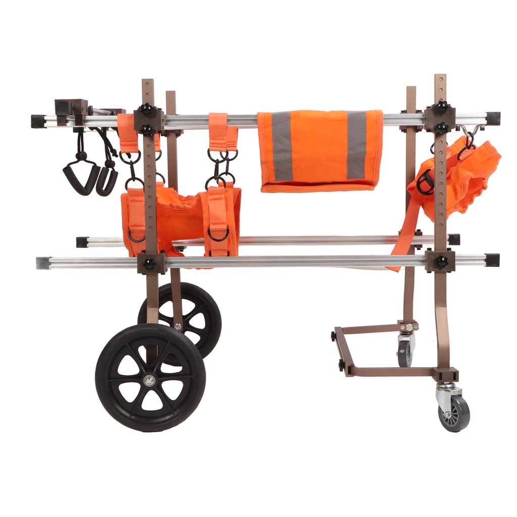 4 Wheel Dog Wheelchair Double Layer Assisted Dog Wheelchair Mobility Aids for Disabled Pets