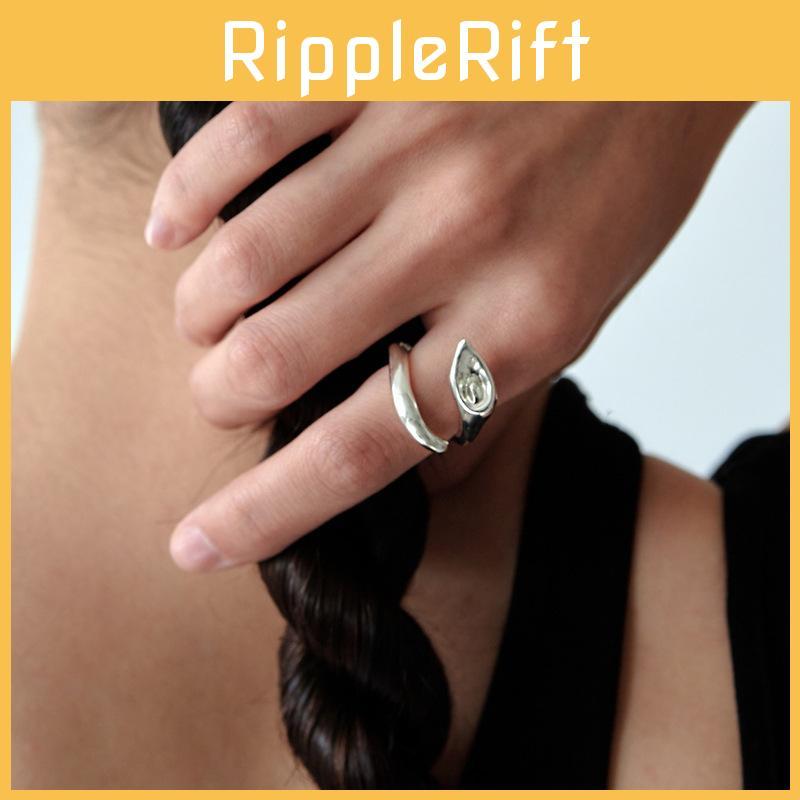 Stilvoller minimalistischer geometrischer Ring für Frauen mit einzigartigen Ins-Modeelementen