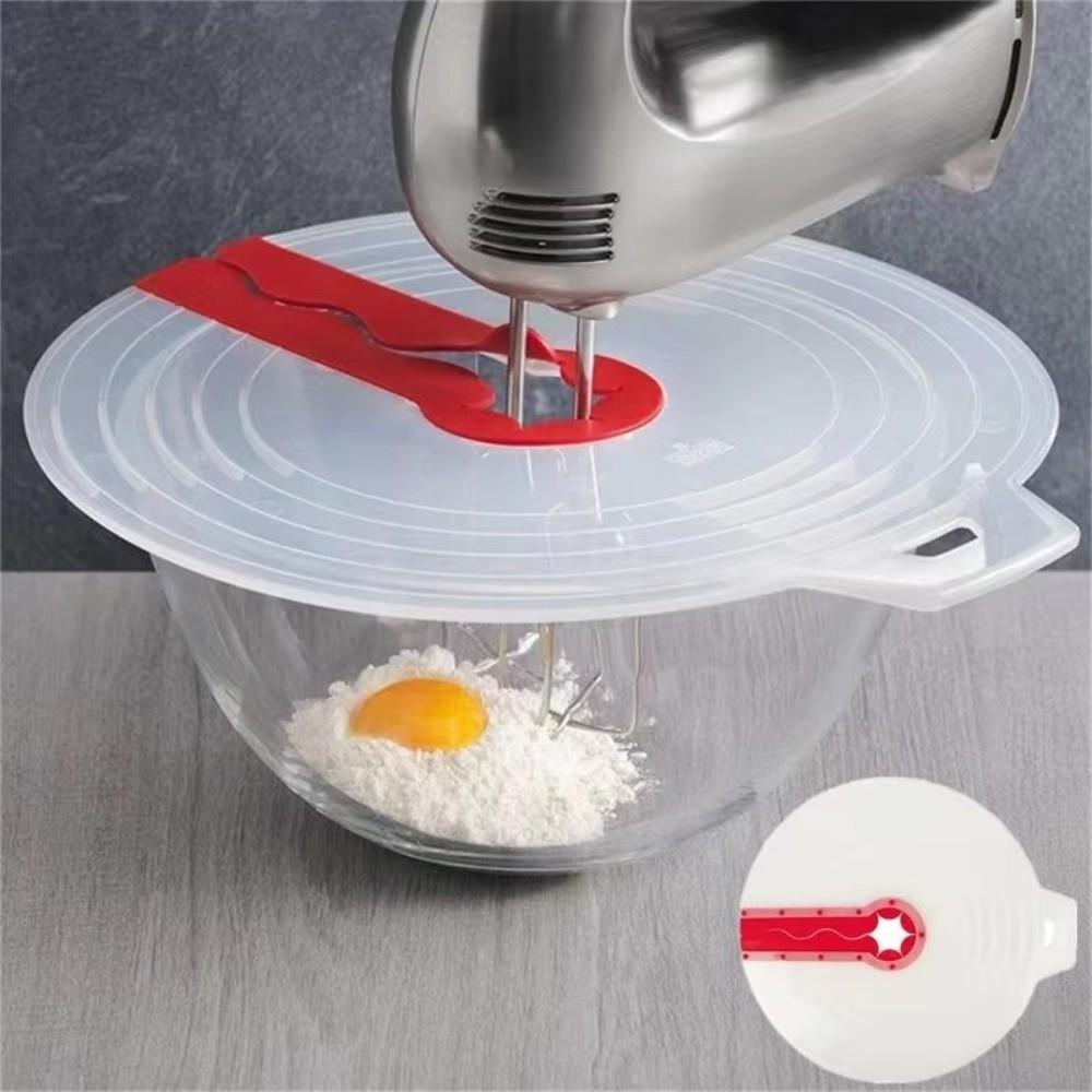 Silicone Whisk Mixing Bowl Lid Universal Beater Splatter Protector Splashproof Cover  For Cooking