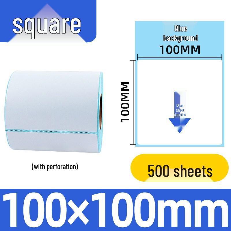 Self-Adhesive Thermal Barcode Stickers for Milk Tea & Supermarket Scale