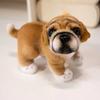 Cute Pet Dog Stuffed Doll Simulation Stand Baggle Dog Toy French Bulldog Plush  Stuffed Animal