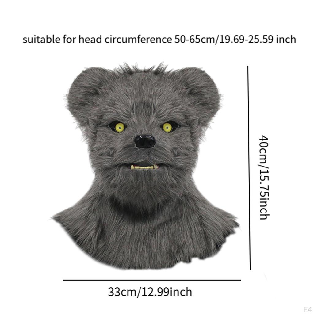 Animal Head Costume Mask for Halloween Role-Playing Fun